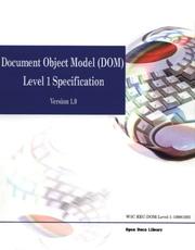 Cover of: Document Object Model Level 1 Specification (Open Documents Standards Library)