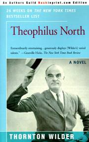 Cover of: Theophilus North by Thornton Wilder