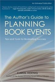 Cover of: The Author's Guide to Planning Book Events: Tips and Tools for Bookselling Success