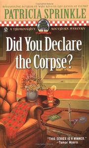 Cover of: Did You Declare the Corpse?: A Thoroughly Southern Mystery (Thoroughly Southern Mysteries)