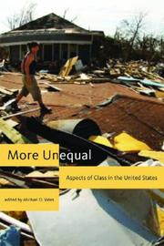 Cover of: More Unequal: Aspects of Class in the United States