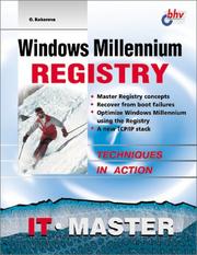 Cover of: Windows Millennium Registry