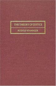 Cover of: The Theory of Justice (Modern Legal Philosophy Series) by Rudolf Stammler
