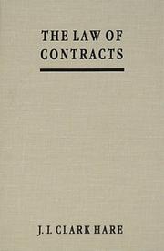 Cover of: The Law of Contracts