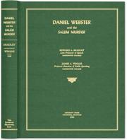 Cover of: Daniel Webster And the Salem Murder