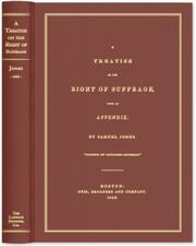 Cover of: Treatise on the Right of Suffrage: With an Appendix