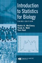 Cover of: Introduction to Statistics for Biology, Third Edition