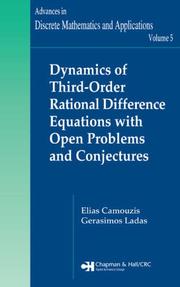 Cover of: Dynamics of Third-Order Rational Difference Equations with Open Problems and Conjectures (Advances in Discrete Mathematics and Applications)