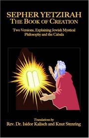 Cover of: Sepher Yetzirah: The Book of Creation