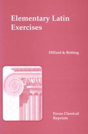 Cover of: Elementary Latin Exercises by A. E. Hillard, C. G. Botting