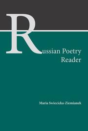 Cover of: Russian Poetry Reader by Maria Swiecicka-Ziemianek