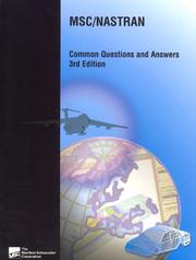 Cover of: MSC/NASTRAN Common Questions and Answers