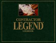 Cover of: Contractor Legend Logbook