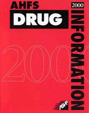 Cover of: AHFS Drug Information, 2000 by Gerald K. McEvoy