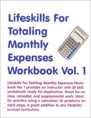 Cover of: Lifeskills For Totaling Monthly Expenses | Robert W. Skarlinski
