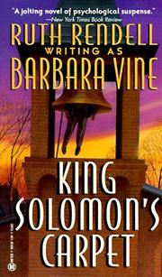 Cover of: King Solomon's Carpet by Ruth Rendell