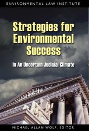 Cover of: Strategies for Environmental Success In An Uncertain Judicial Climate