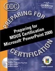 Cover of: Preparing for Microsoft Office Specialist Certification: Microsoft Powerpoint 2000