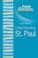 Cover of: Understanding St. Paul (Jump Starts)