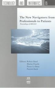 Cover of: The New Navigators: From Professionals to Patients by Robert Baud, Robert Baud