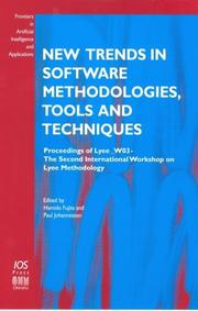 Cover of: New Trends in Software Methodologies, Tools and Techniques (Frontiers in Artificial Intelligence and Applications)
