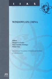 Cover of: Windows on China (International Institute of Administrative Sciences Monographs, Vol. 23) (International Institute of Administrative Sciences Monographs Vol 23)