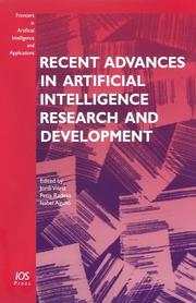 Cover of: Recent Advances In Artificial Intelligence Research And Development (Frontiers in Artificial Intelligence and Applications) by Jordi Vitria, Petia Radeva, Isabel Aguilo, Catalonian Conference on Ai