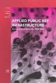 Cover of: Applied Public Key Infrastructure (Frontiers in Artificial Intelligence and Applications) (Frontiers in Artificial Intelligence and Applications)