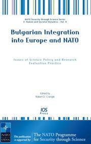 Cover of: Bulgarian Integration into Europe and NATO | Robert D. Crangle