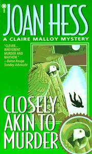 Cover of: Closely Akin to Murder: A Claire Malloy Mystery