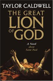 Great lion of God by Taylor Caldwell