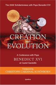 Cover of: Creation and Evolution: A Conference With Pope Benedict XVI