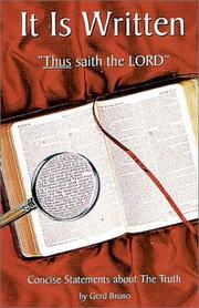 Cover of: It Is Written: Thus Saith the Lord