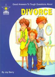 Cover of: Divorce by Joy Berry