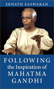 Cover of: Following the Inspiration of Mahatma Gandhi by Eknath Easwaran