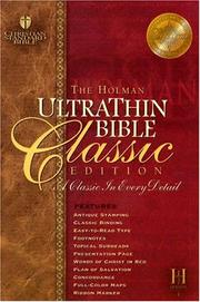 Cover of: Holman Ultrathin Bible Classis Edition: Holman Christian Standard, Classic Edition, Burgundy, Ultrathin, Bonded Leather
