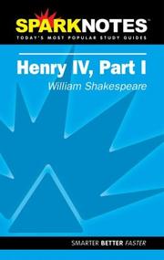 Cover of: Spark Notes Henry IV, Part 1