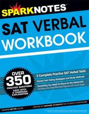 Cover of: SAT Verbal Workbook (SparkNotes Test Prep) (SparkNotes Test Prep)