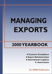 Cover of: Managing Exports 2000 Yearbook