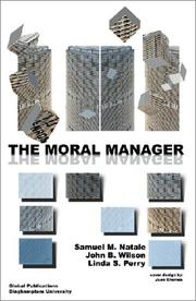 Cover of: The Moral Manager (Studies in Business and Economics)