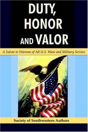 Cover of: Duty, Honor and Valor