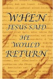 Cover of: When Jesus Said He Would Return | Lester McCracken