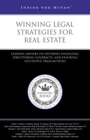 Cover of: Winning Legal Strategies | Aspatore Books