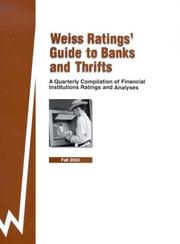 Weiss Ratings' Guide to Banks and Thrifts by Inc. Weiss Ratings