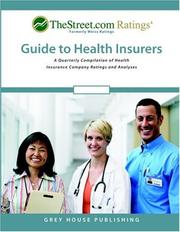 Cover of: TheStreet.com Ratings' Guide to HMOs and Health Insurers: A Quarterly Compilation of Health Insurance Company Ratings and Analyses : Winter 06-07 (Weiss Ratings' Guide to Hmo's and Health Insurers)