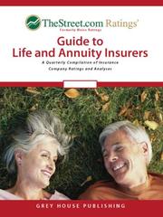 Cover of: TheStreet. Com Ratings' Guide to Life, Health and Annuity Insurers: Spring 2007 : A Quarterly Compilation of Insurance Company Ratings and Analyses (Thestreet.Com ... Ratings Guide to Life & Annuity Insurers)