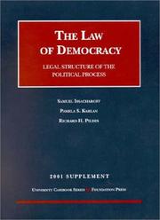Cover of: 2001 Supplement to Law of Democracy