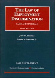 Cover of: Supplement To Employment Discrimination