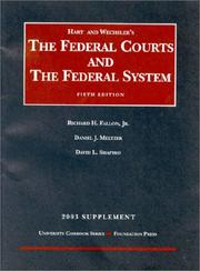 Cover of: 2003 Suppplement to the Federal Courts and The Federal System