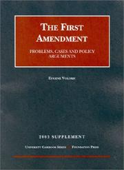 Cover of: 2003 Supplement to the First Amendment